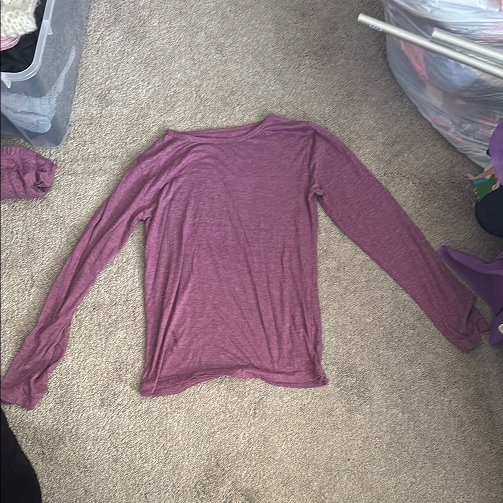 Purple Long Sleeve Top